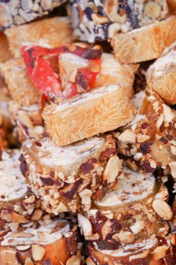 Geleneksel Fındıklı Türk lokumu .