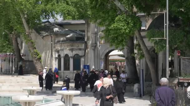 Innenraum Der Eyup Sultan Moschee Istanbul — Stockvideo