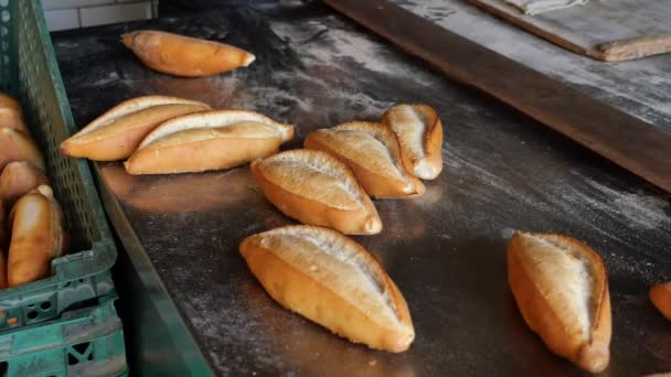 Brot Ofen Detail Einer Alten Bäckerei — Stockvideo