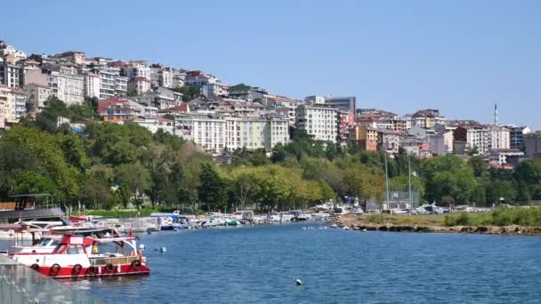 Muelle Río Estambul — Vídeos de Stock