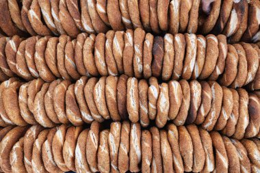 Türk Çöreği Simit masada ,