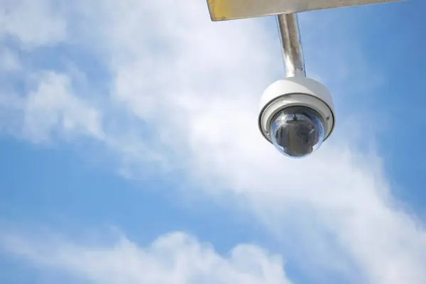 Close-up Of Security Camera On The Street
