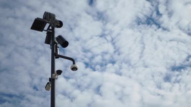 Güvenlik kamerası sokakta Close-Up