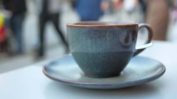 Пізня Кава Столі Кафе — стокове відео