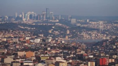 İstanbul 'daki konut binalarının Arial Manzarası .