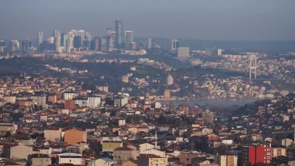 Stanbul Daki Konut Binalarının Arial Manzarası — Stok video