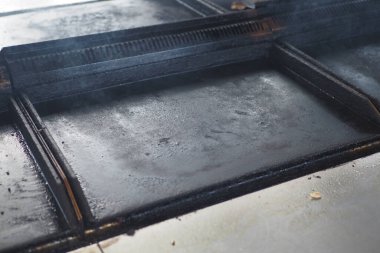 Açık havada boş barbekü ızgarası ,