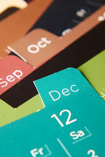 Detalle Calendario Mesa —  Fotos de Stock