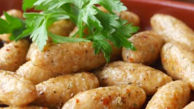 Türkiye Köfteleri 'ne yakın plan ,