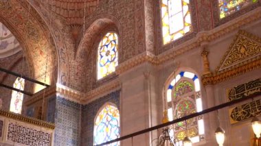 Türkiye istanbul 29 Haziran 2023. İstanbul 'un Üçüncü Tepesi' nde yer alan Osmanlı İmparatorluk Camii Süleyman 'ın iç manzarası