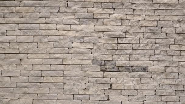 Przesuwająca Się Ściana Cegły Tła Wideo — Wideo stockowe