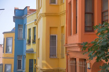 Türkiye 'nin Balat ilçesindeki İstanbul eski sokakları