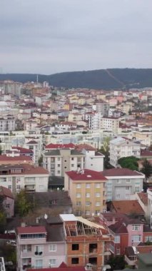 İstanbul 'daki konut binalarının Arial Manzarası .