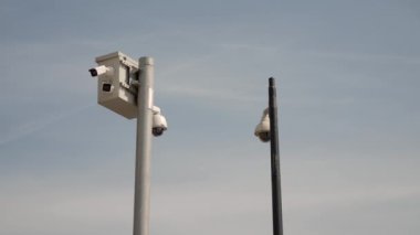 Güvenlik kamerası sokakta Close-Up