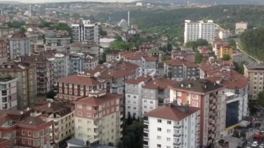 İstanbul 'daki konut binalarının Arial Manzarası .