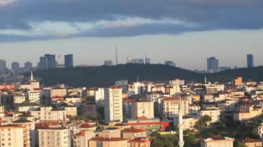 İstanbul 'daki konut binalarının Arial Manzarası .