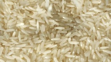 Mutfak konuları, yemek blogları ve sağlık makaleleri için ayrıntılı uzun tahıllı pirinç görüntüsü