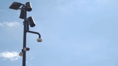 Güvenlik kamerası sokakta Close-Up