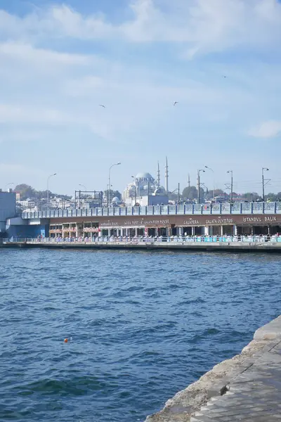 İkonik binaları ve sakin sularıyla Boğaz 'ın nefes kesici manzarası.