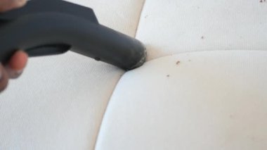  Kadınlar el temizleme koltuğunu çamaşır yıkama temizleyicisiyle temizler..