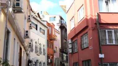 Türkiye 'nin Balat ilçesindeki İstanbul eski sokakları