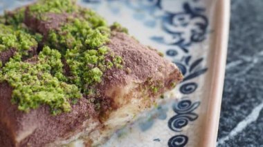 Tabakta Arap tatlı baklavası .