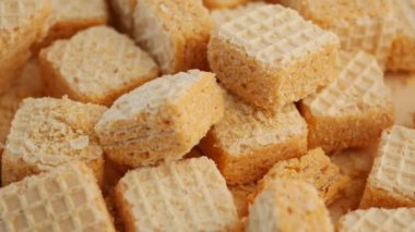 Lezzetli ve çıtır çıtır waffle .