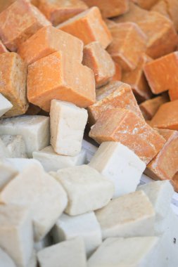 Kırsal Ayarlardaki Doğal El Yapımı Sabunun Yakın Görüntüsü.