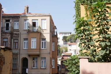 Türkiye 'nin Balat ilçesindeki İstanbul eski sokakları