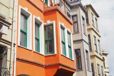 Türkiye 'nin Balat ilçesindeki İstanbul eski sokakları