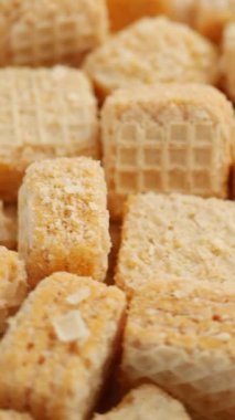 Lezzetli ve çıtır çıtır waffle .