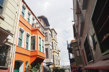 Türkiye 'nin Balat ilçesindeki İstanbul eski sokakları