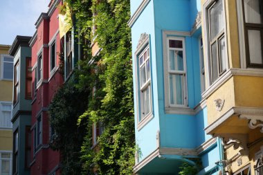 Türkiye 'nin Balat ilçesindeki İstanbul eski sokakları