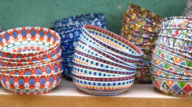 These vibrant handmade ceramic bowls brilliantly showcase a variety of intricate and unique designs