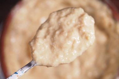 Masada taze yoğurt. .