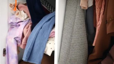 Düzensiz bir dolabı düzenlemek ve küçültmek için ipuçları bul.