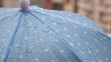 Sabah yağmuru, şemsiyelerde toplanan damlacıklar gibi sakin bir atmosfer yaratır..