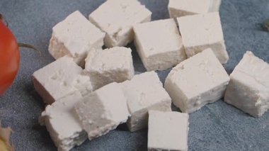 Masada bir dilim tofu. .