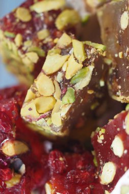 Geleneksel Türk lokumu masada ,