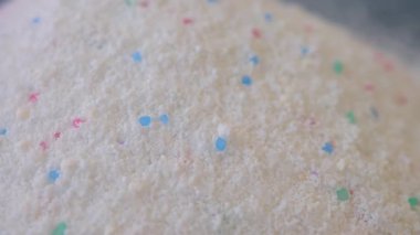 Çamaşır deterjanı tozu yakın plan.