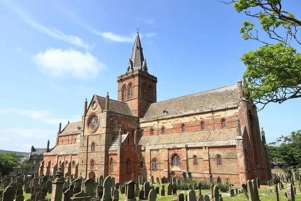 Magnus Cathedral Magnus Cathedral Kirkwall Scottish Island Orkney Cathedral Founded — Stock Photo, Image