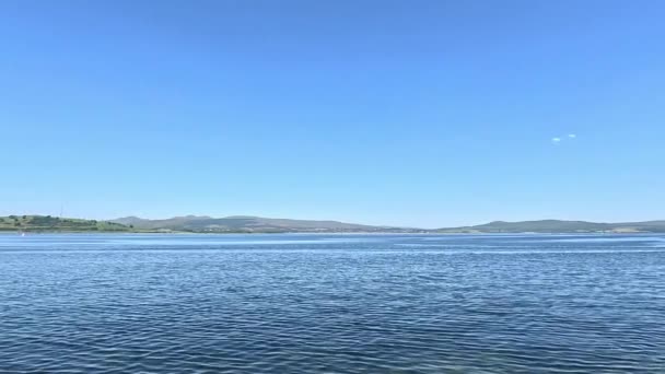 Γκρινόκ Esplanade View Θέα Απέναντι Από Firth Clyde Από Greenock — Αρχείο Βίντεο