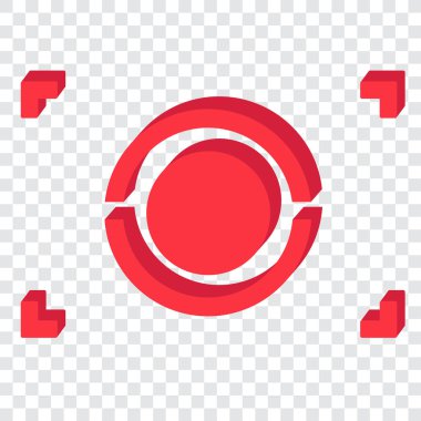 Kamera simgesi vektör tasarımı çizimi