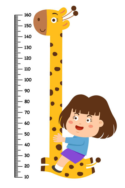 Стена с векторной иллюстрацией жирафа