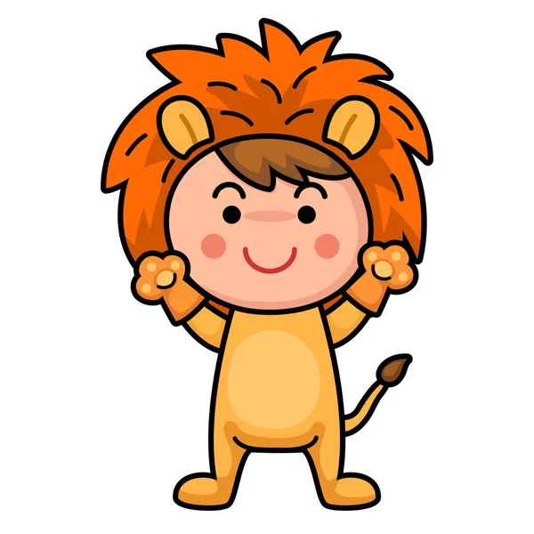 狮子座星座黄道带向量图解儿童 — 图库矢量图片