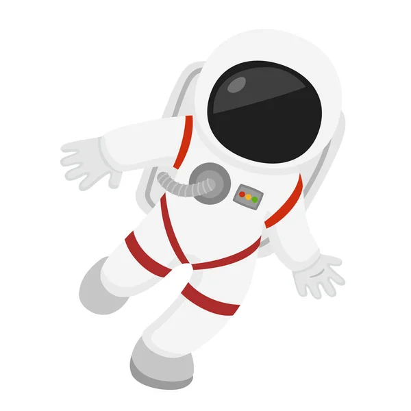Ilustración Del Astronauta Flotando Espacio Exterior — Vector de stock