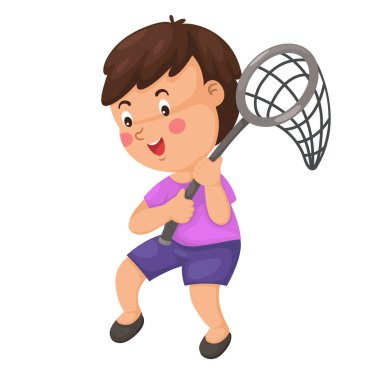 Mutlu çocuk hata vektörünü yakaladı