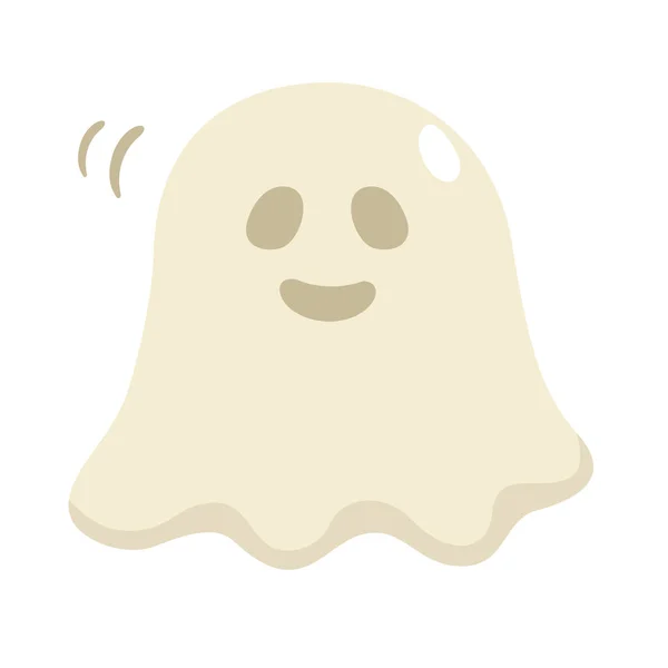 Ilustración Halloween Fantasma Símbolo Vector — Archivo Imágenes Vectoriales
