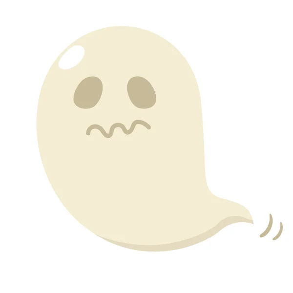 Ilustração Halloween Fantasma Símbolo Vetor —  Vetores de Stock