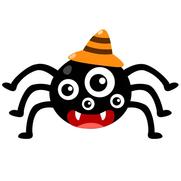 Ilustrace Halloween Spider Symbol Vektor — Stockový vektor